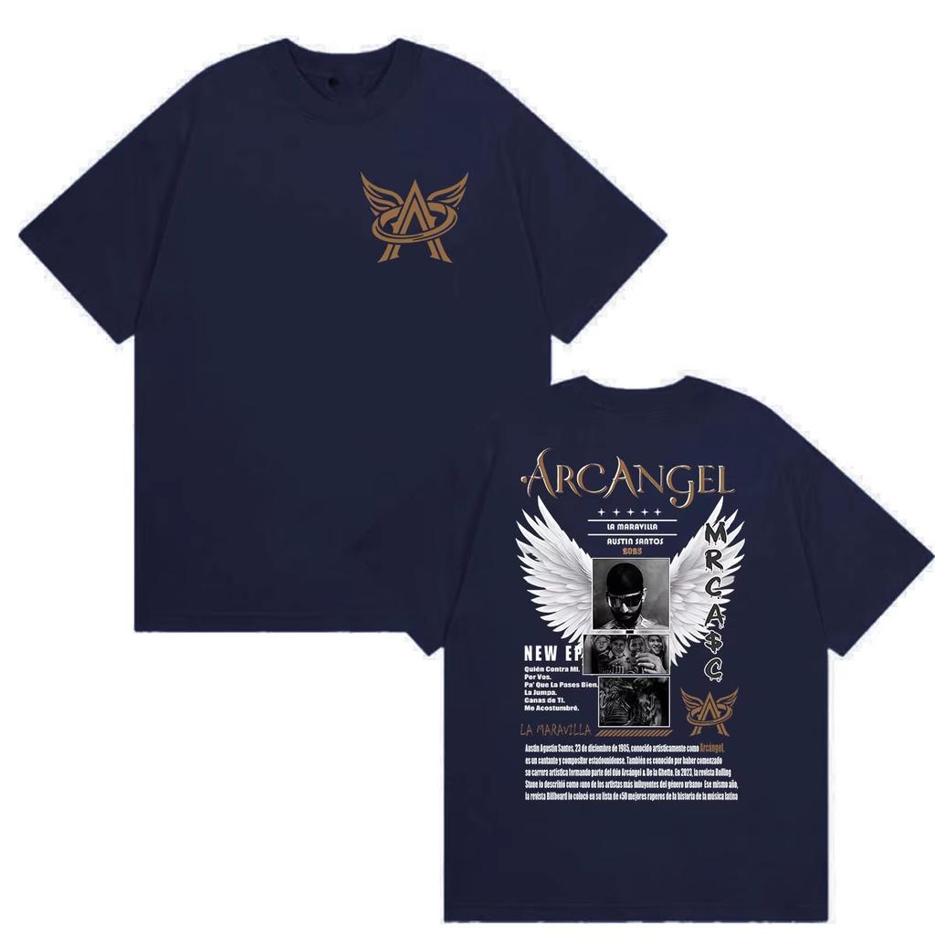Summer Hot Sale Rapper Arcangel La Maravilla Album 2026 Graphic T Shirt Men Women Vintage Oversized Tshirt Harajuku Hip Hop Punk T-shirt