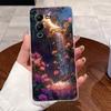 Case For Vivo V25 Pro 5G/V2158 Casing Luxury Cute Love Heart Rabbit Funny Pattern Cover Clear TPU Silicone Soft Shell Phone Case