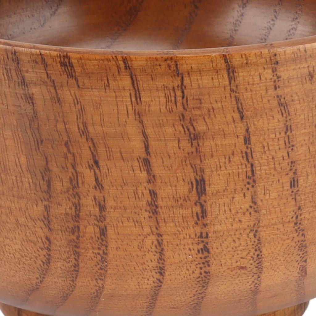Wooden Soup Bowl,Wooden Rice Bowl Wood Salad Bowl Japanese Design Polished Unique Wood Grain