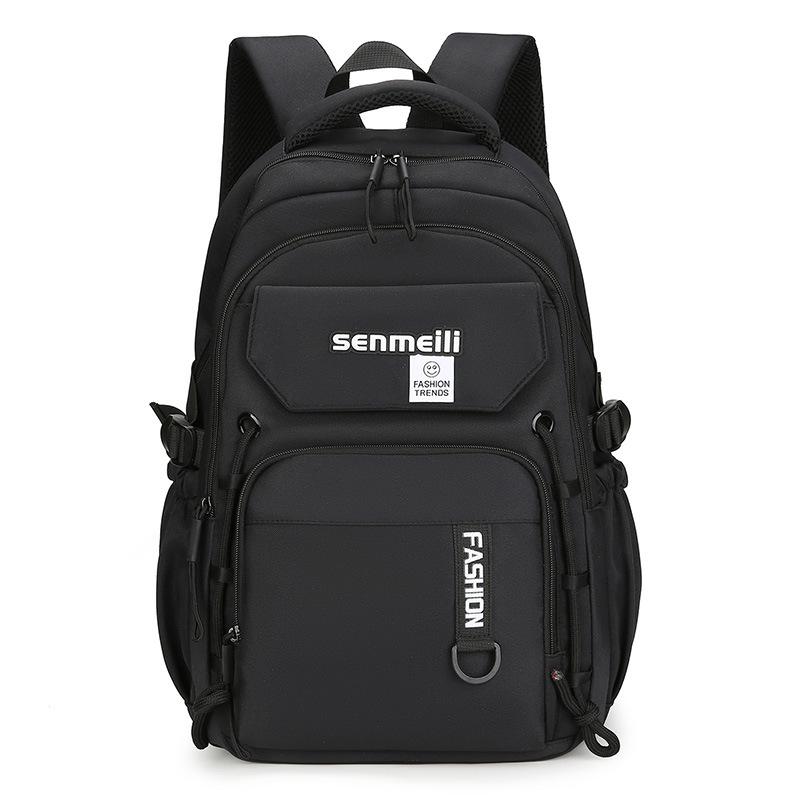 

Large Capacity Backpack Simple Casual Schoolbag High-value Commuting Fashion Travel Bag average size чёрный