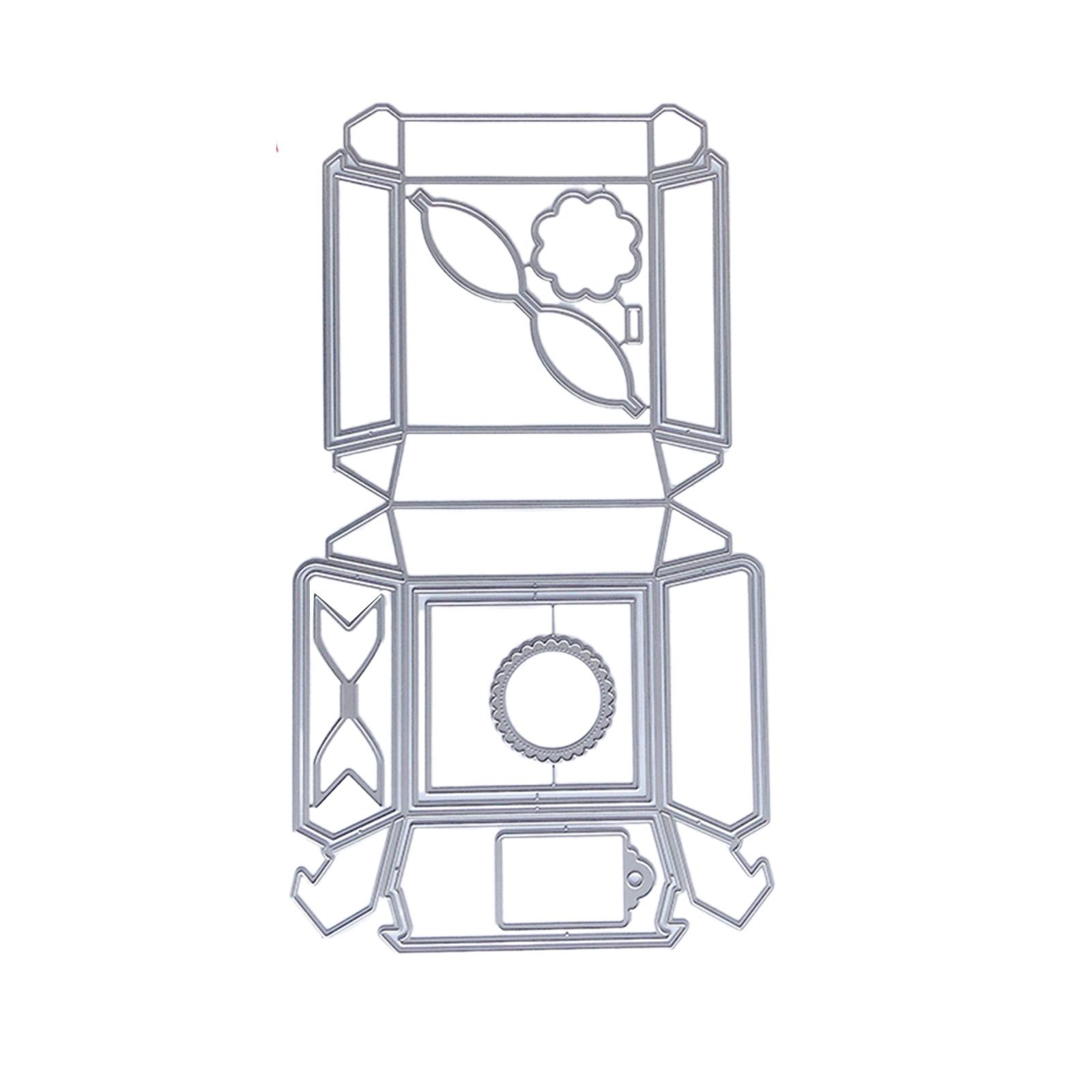 

Металлические вырубные формы Коробка для гамбургера Вырубки Шаблоны Формы Трафареты для тиснения для Альбома Скрапбукинга Бумажного декора