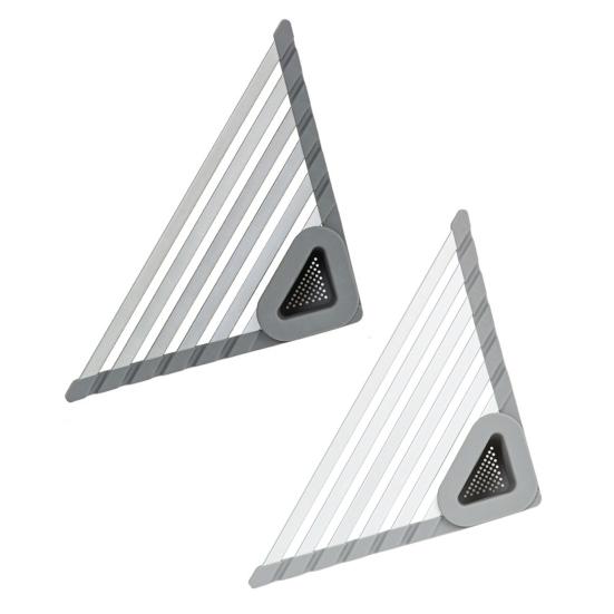 Kitchen Sink Water Filter Rack Stable Triangular Structure Strong Load-bearing Multi-purpose Foldable Sink Storage Rack