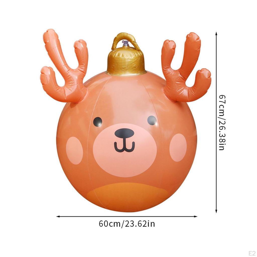 Inflatable Christmas Ball Hanging Ornaments, Xmas Decor, Reindeer Ball,
