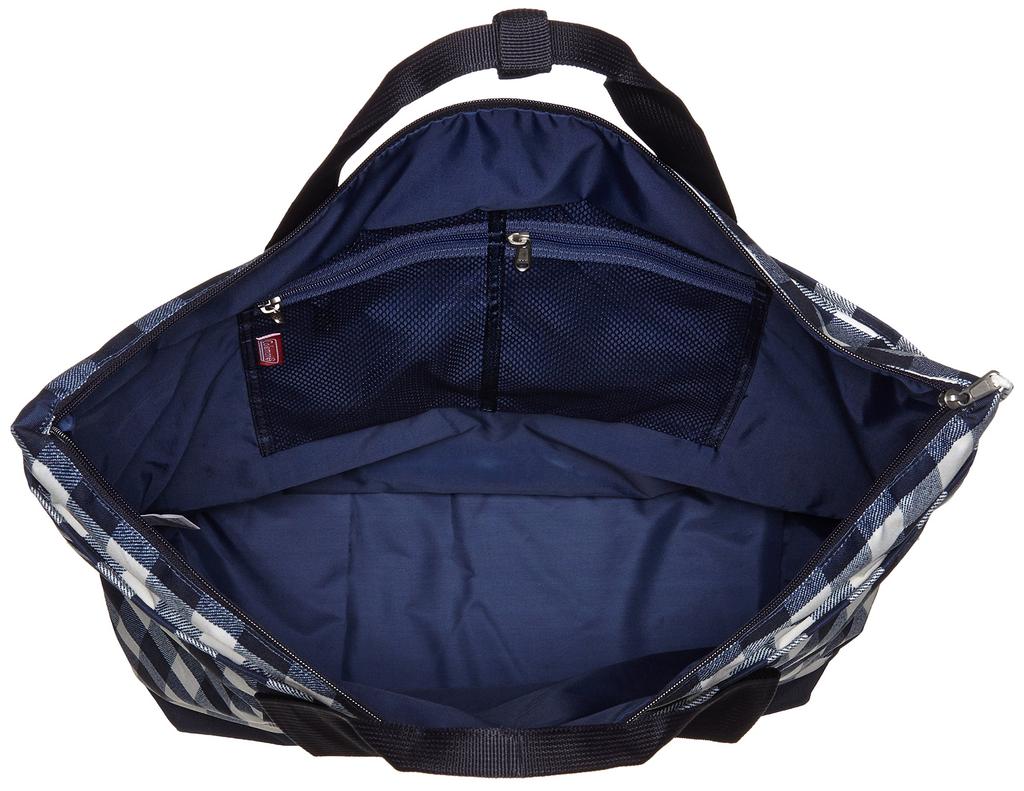 Coleman Tote MD 2000027125 Navy Check Tote Bag C-Daily