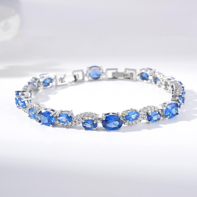 Inlaid Round Zircon Temperament Exquisite Bracelet Jewelry