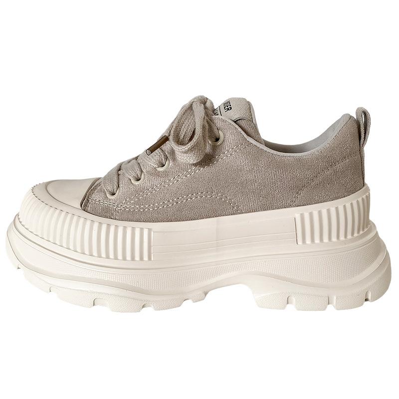 

LZ6039 латексная стелька/7 см толстая подошва увеличивающая высоту повседневная обувь женская обувь осень 2024 новые ретро-туфли для скейтбординга 40 серый