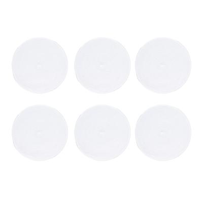 6PCS Round Placemat Woven White Table Mat Heat Insulation Easy To Clean Versatile Dining Accessory