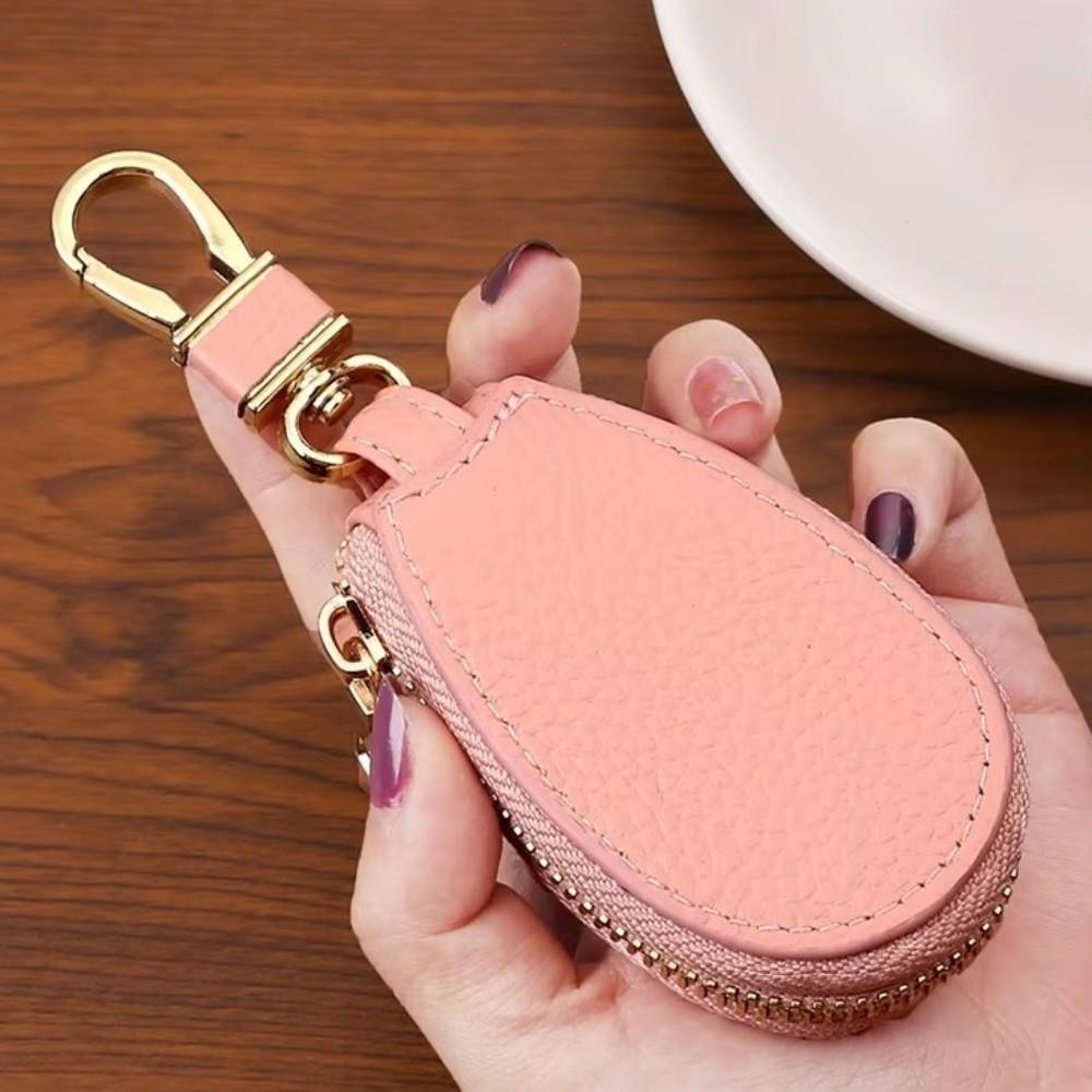 Zipper Closure Car Key Bag Luxury Mini Storage Bag Stylish Keychain Holder  Home