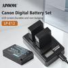 AJNWNM LP-E12 LP E12 LPE12 Li-ion Battery Set for Canon EOS M50, EOS M100,100D Kiss X7 Rebel SL1 Charger