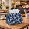 1pc of a Classic Decorative Tissue Box Designed for Dining Napkins, Featuring a Wave Fan Pattern, Suitable for Living Room Tables And As a Tissue Box 