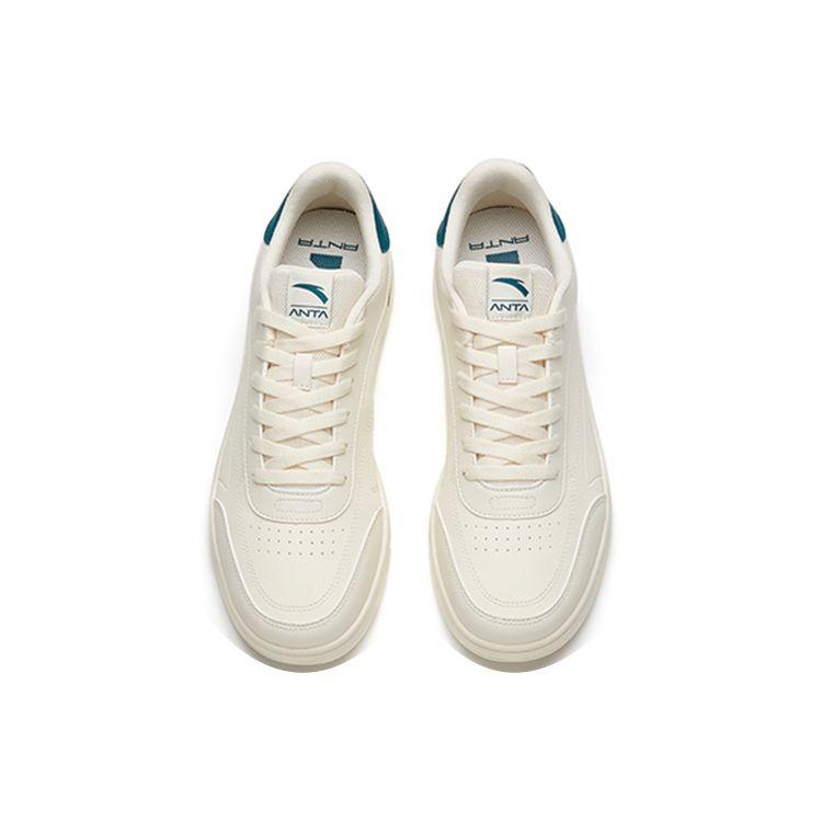 Anta Lifestyle Series Fashion Lightweight Low-Top Skate Shoes Men Sneaker White Gray 912038031R-11