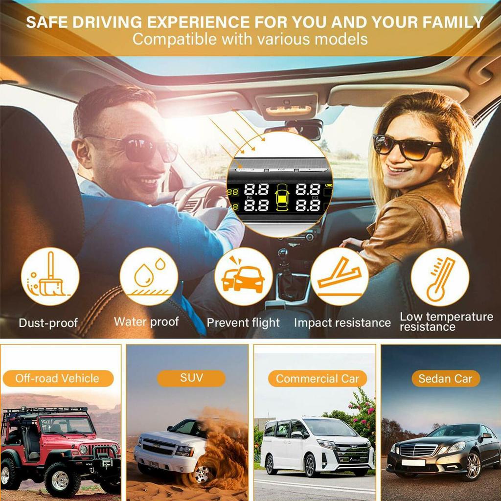 ZERTRAN Smart Car TPMS Sistema Di Monitoraggio Della - 13