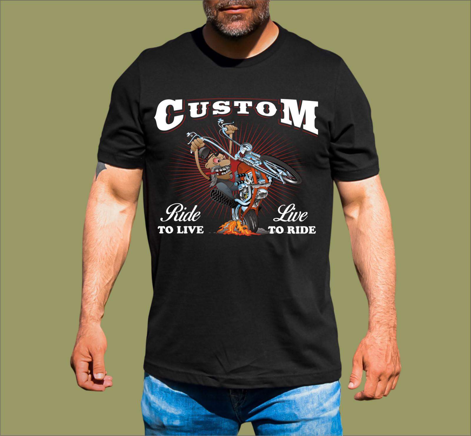LIVE TO RIDE MOTORCYCLES T-SHIRT XL