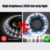 5V 2835 LED Strip Light White Warm White Flexible Cuttable Adhesive Tape for TV Backlight DIY Cabinet Shelf Home Decor Lighting