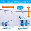 NK Bath Towel Hanger, Holds 5 Towels (Includes 10 Towel Clips), Light Blue