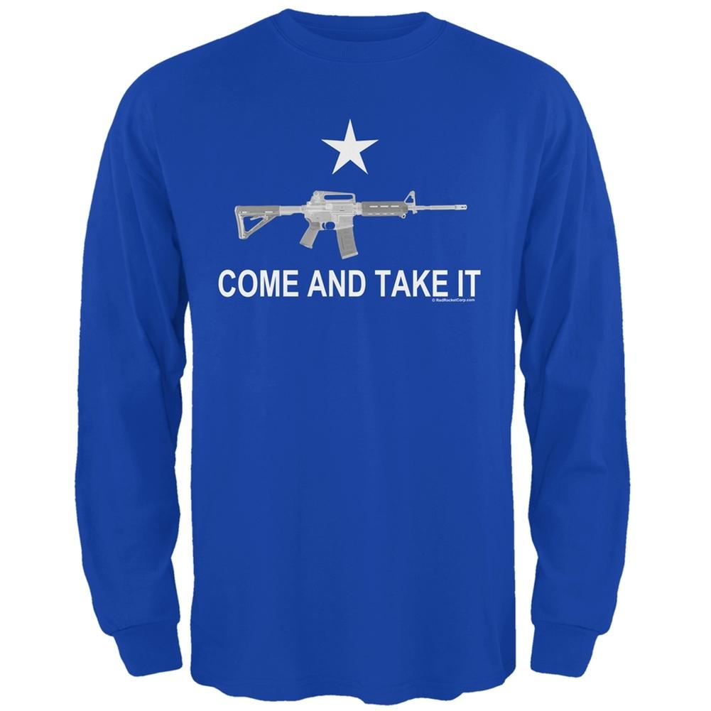 AR-15 Come and Take It Royal Adult Long Sleeve T-Shirt S