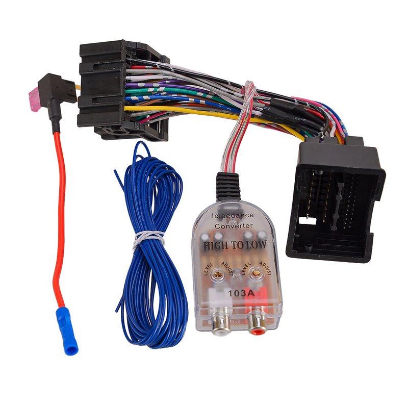 71-2106 Radio Add Amp Subwoofer Amplifier Adapter Plug Wire Harness Fit for GMC Buick Chevrolet Camaro Cruze Equinox Express