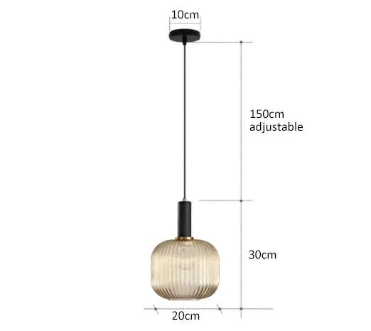 Nordic Restaurant Colorfull Glass Pendant Lights Creative Living Room Lamp Simple Bedside Lamp LED E27 Hanging Loft Lighting