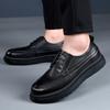 Plattform Herren Lederschuhe Outdoor Business Herren Schwarz Kleider Mode Lässig Hochzeitsparty Schuhe Schnürschuhe Bequeme Herrenschuhe