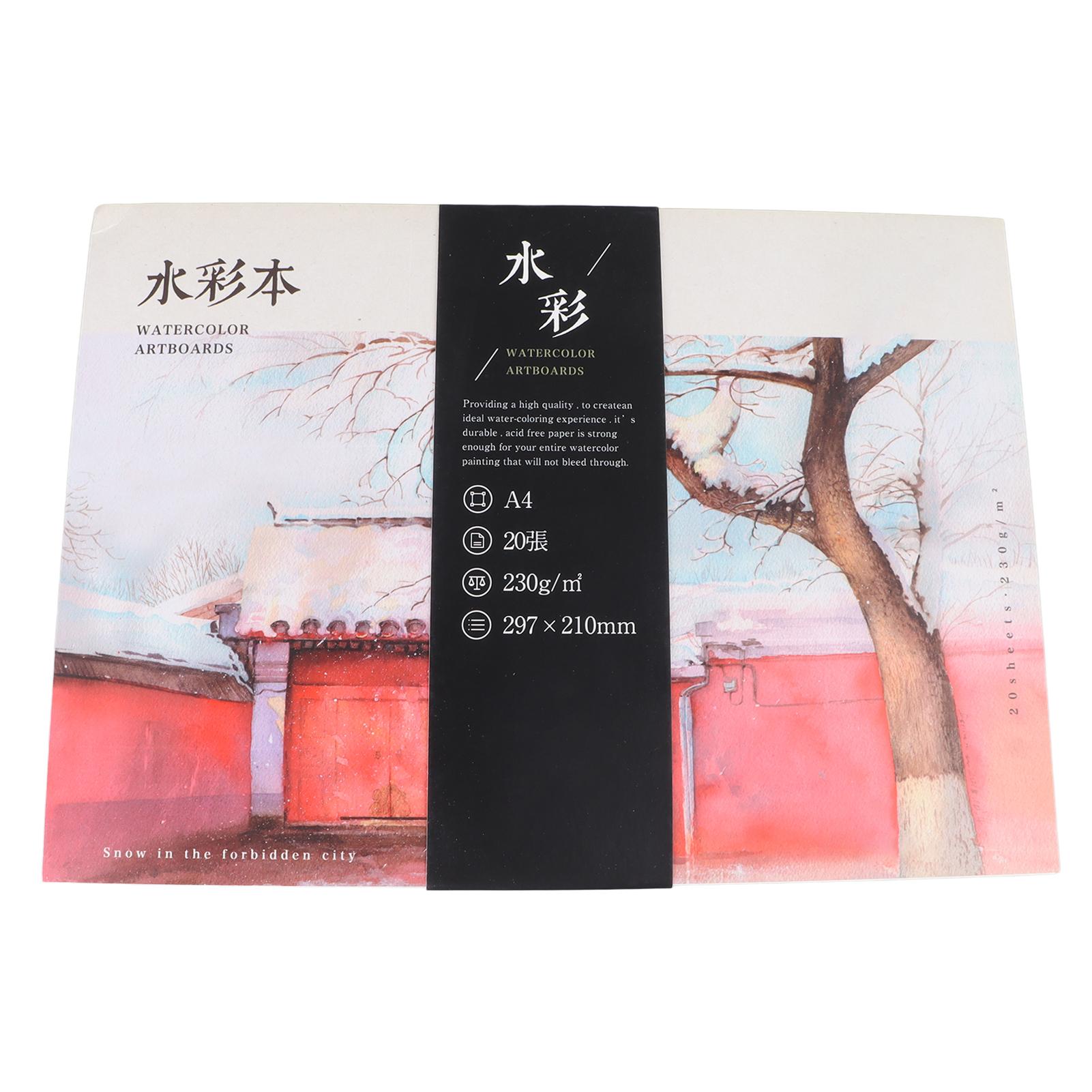 

Блок акварельной бумаги А4, утолщенный, 20 листов, сухой и влажный, в наличии, портативная акварельная книга для