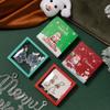 Christmas Ornament Packaging Box Creative Jewelry Suspension Box Badge Brooch Box Cartoon Christmas PE Storage Box
