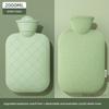 Hot Water Bottle for Warming, Plush Hot Water Bag for Stomach, Bed, and Hand Warming, Explosion-Proof, Suitable for Female Students and Menstrual
