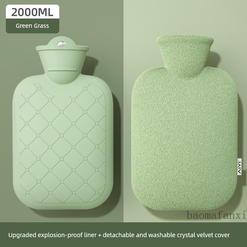 Hot Water Bottle for Warming, Plush Hot Water Bag for Stomach, Bed, and Hand Warming, Explosion-Proof, Suitable for Female Students and Menstrual