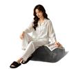 1011 new spring thin ice silk herringbone pattern pajamas women's summer high-end long-sleeved trousers cardigan women's home