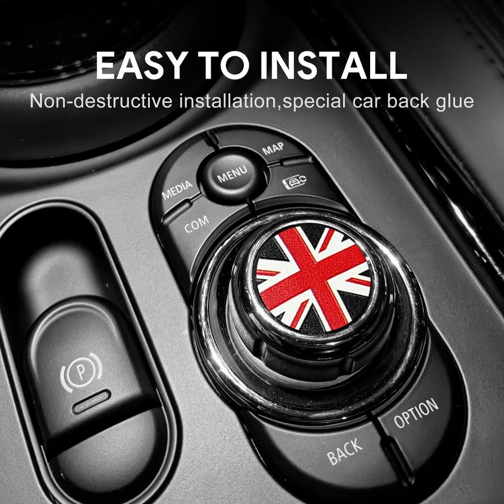 FDAIUN For BMW Mini F Series Volume Button Decoration Accessory Leather Material Stylish Custom