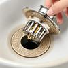 Hot Sale Large Brass Kitchen Sink Drainer with Anti-Odor Pop-Up Plug Strainer and Filter Basket