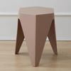 Ins Creative Modern Shoe Replacement Bench Footstool Non Slip Thick Plastic Small Stool Low Geometric  Furniture Home