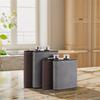 Stainless Steel Flagon Leakproof Whiskey Flasks Wine Kettle Leather Texture Hip Flask  Outdoor
