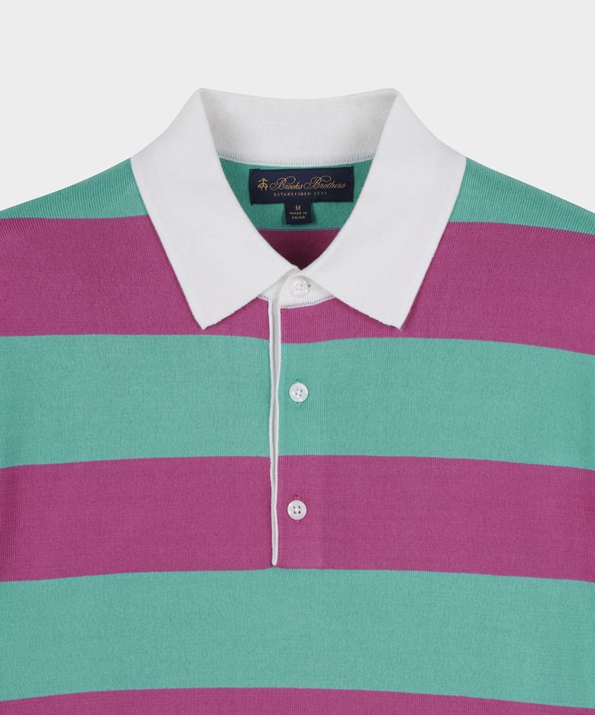 BROOKS BROTHERS Rugby Polo Sweater (Pink) (Bbwtmm8866Cfs)