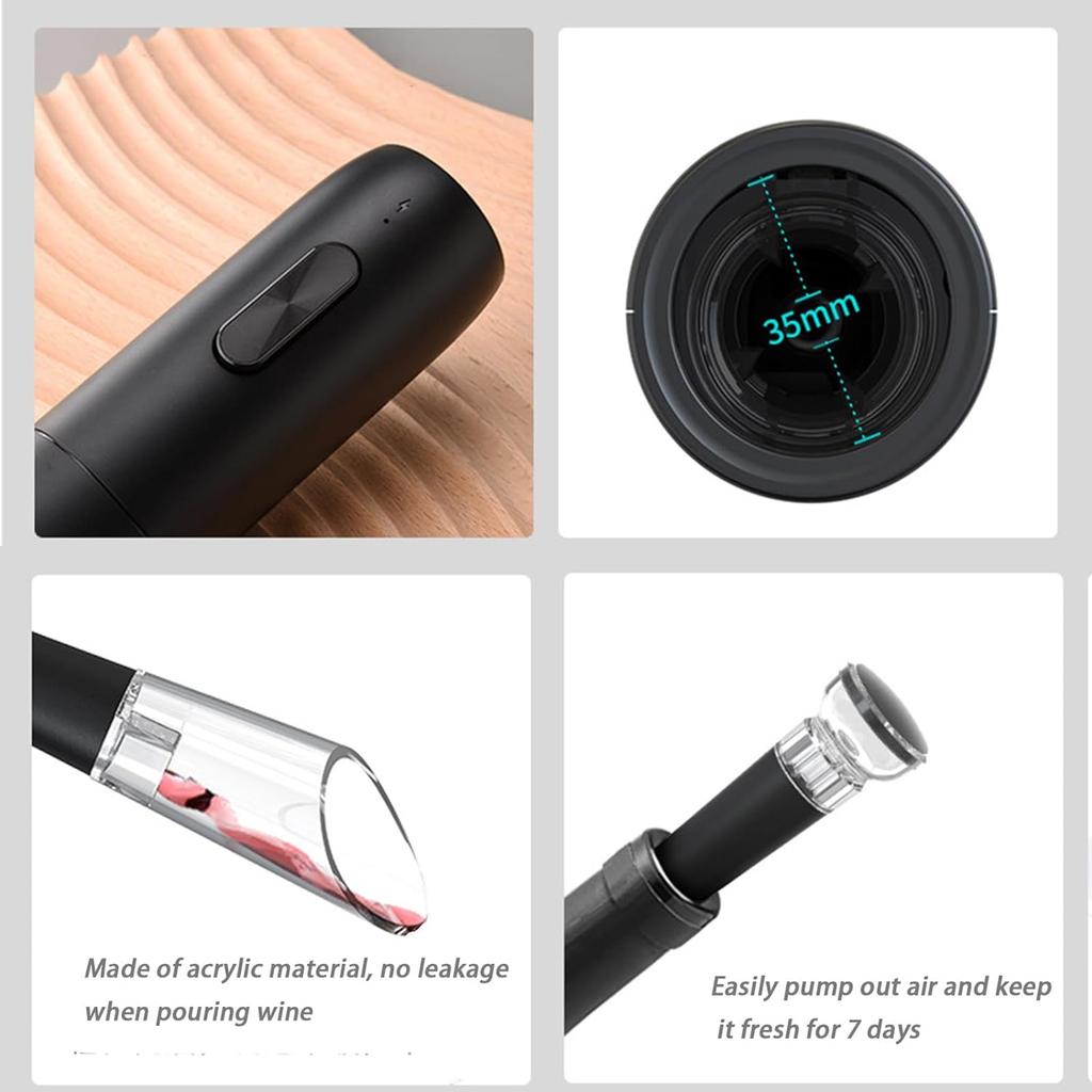 Elektrischer Korkenzieheröffner Wiederaufladbarer Weinöffner Weinflaschenöffner Elektrischer Korkenzieher Perfektes Geschenk für Weinliebhaber