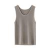 German Yangzi Wool-Blend Slim Knit Vest Round Neck Thin Camisole Base Layer Shirt