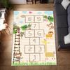 Hüpfspielmatte Indoor Cartoon Eltern-Kind-Spiel Dekor Teppich Schlafzimmer Nachttisch Kinder Zahlenspiel Zimmer Bodenmatte