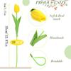 5/10/20Pcs Vibrant Multicolor 33cm Artificial Tulip Bouquet Real Touch Faux Flowers for Home Office Weddings Easter Decorations