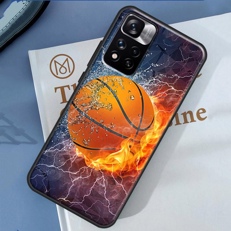 Basketball Case For Xiaomi Redmi 14C 13C 10C 12C Redmi Note 13 14 Pro 12 11 9 10 9S 10S 11S 12S Cover