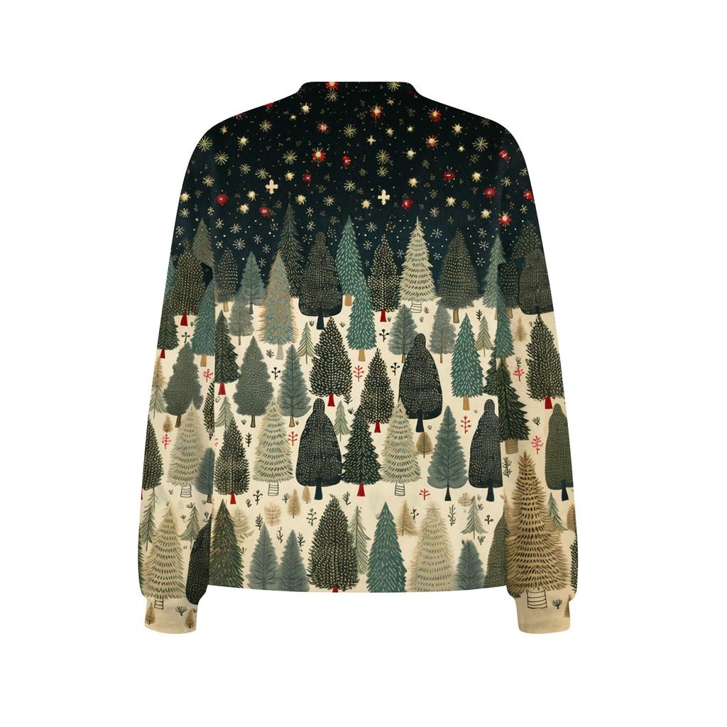 Damenmode Kurzmantel Lässig Langarm Bedruckt Einreihig Plüschjacke Oberteil