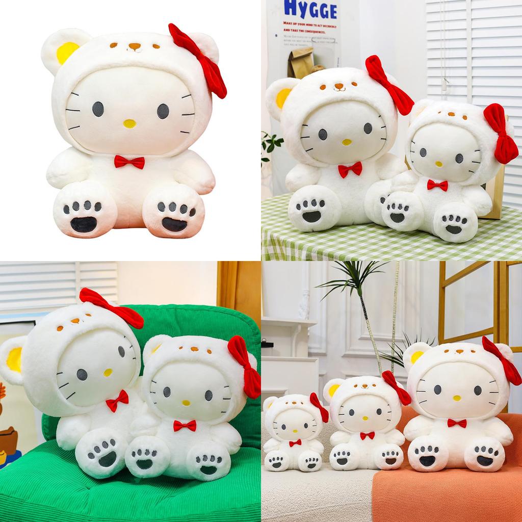 Süßer Hello Kitty Weißer Bär Plüschtier Kinder Spielzeug Für Sammler Und Geschenke