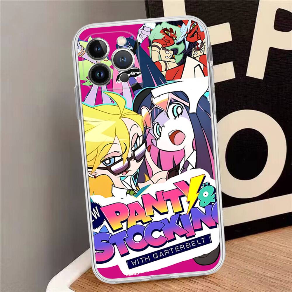 

Anime Panty And Stocking With Garterbelt Phone Case For IPhone 16 15 14 11 12 13 Mini Pro XS Max Cover 6 7 8 Plus X Funda Shell iPhone 11