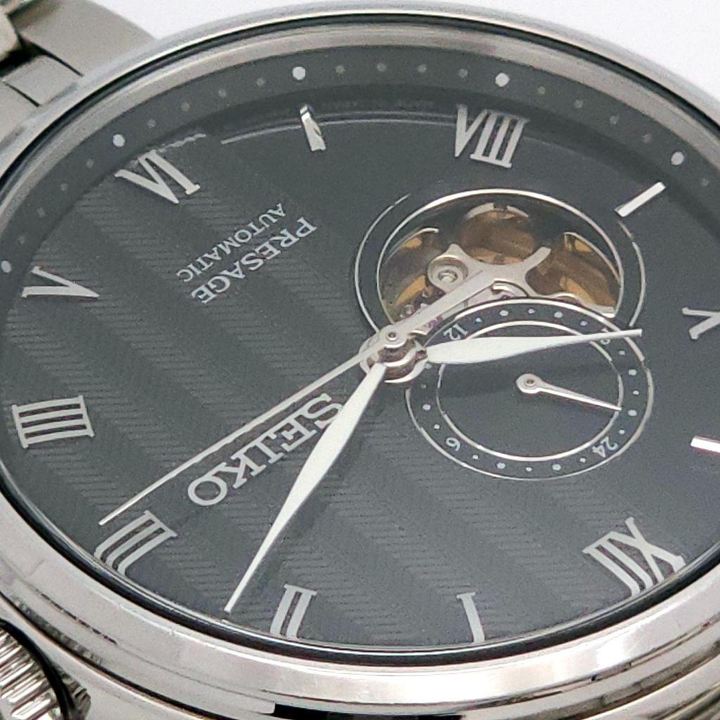 Used Good Condition SEIKO Presage Japanese Garden 4R39-00W0 Automatic Movement Working Display Case Back