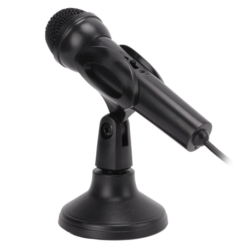 Computer Microphone 3.5mm Wired Plug and Play Anti Interference Wide Compatibility PC Microphone