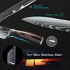 8pcs Professional Chef Knife Set with Roll Bag High Carbon Stainless Steel Kitchen Knife with Knife Sharpener, Dishwasher Safe