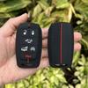 Silicone Car Key Case Remote Cover Shell Keychain Accessories for Dodge Ram 1500 Pickup Limited 2019 2020 2021 2022 2023 2024