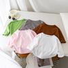 Children's Cotton Long Sleeve T-shirt Autumn Girls' Undercoat Boys' Casual Top