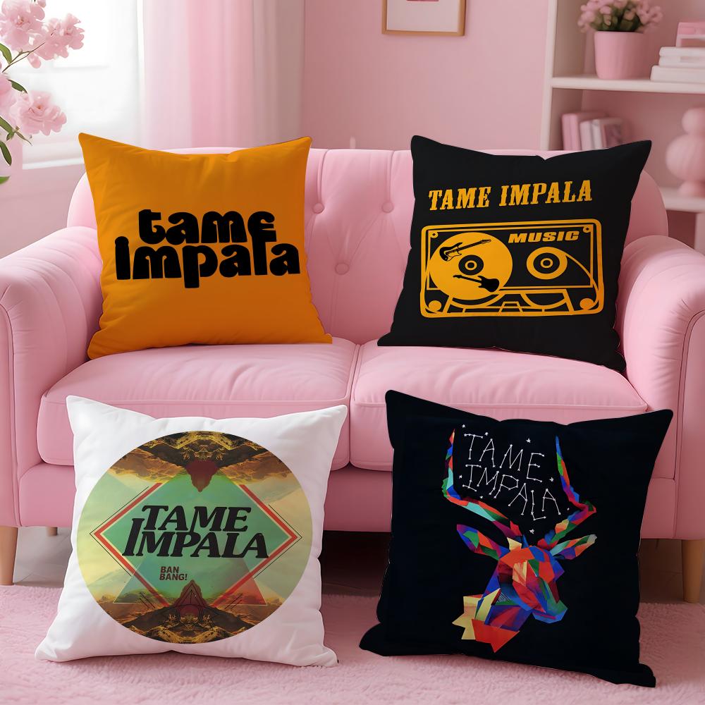 Indie Tame Impala Cushion Cover Cushion Cover Set 4Pcs 50X50 45X45 40X40 Pillowcase Decorative Sofa Home Decor