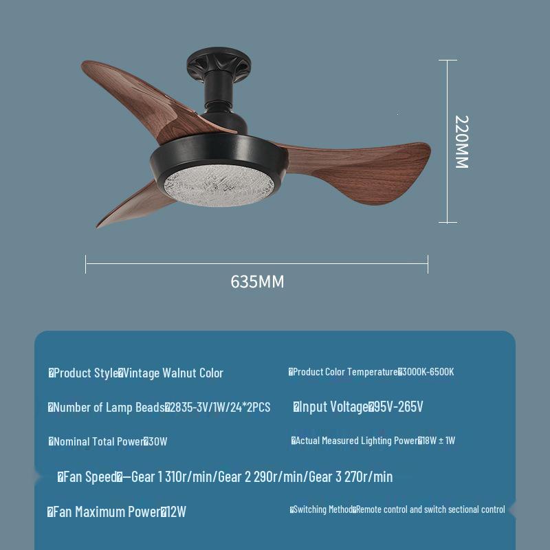 Leiser Frequenzumrichter Deckenventilator mit Licht - Hoher Luftstrom, E27 Schraubgewinde, CE-zertifiziert, Modell 2025 für Wohnzimmer