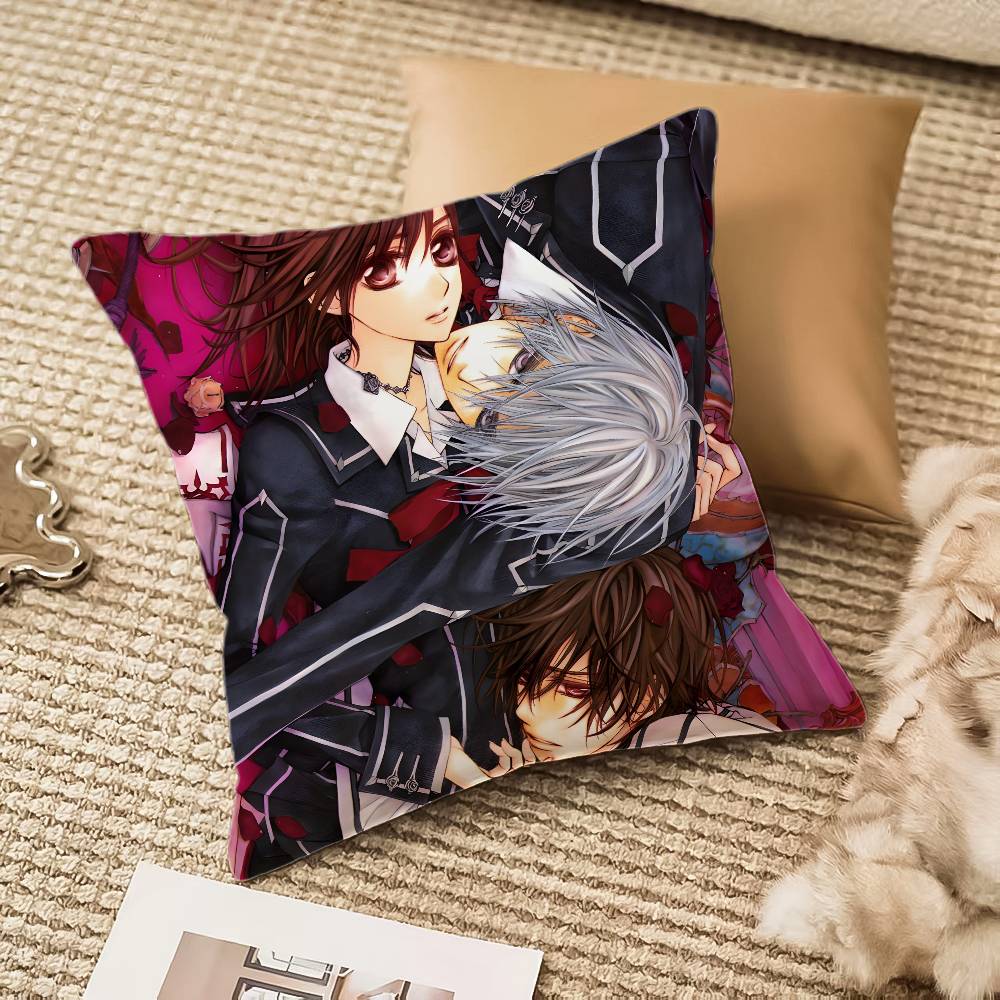 Anime V-Vampire Knight Pillow Case Anti-dustmite Invisible Zipper Sofa Bed