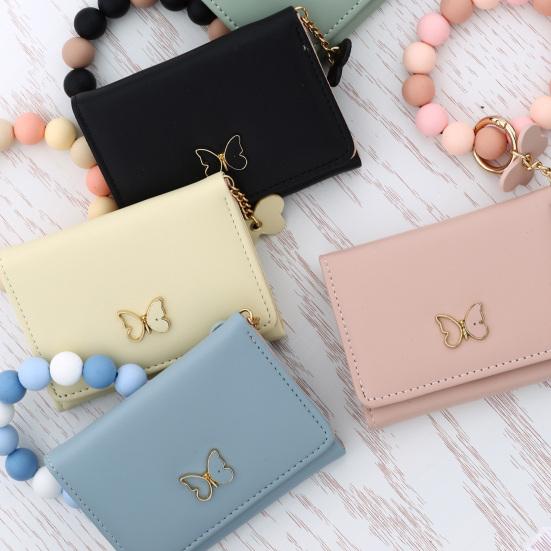 Women's Wristlet Wallet Boho Style Beaded Wristlet Card Holder with Butterfly